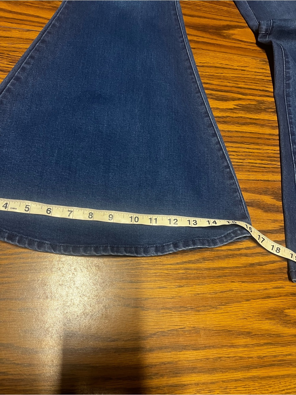 Toast ❤️ Jeans High-Waist Flare Jeans - Dark Blue Size Large - Picture 7 of 7